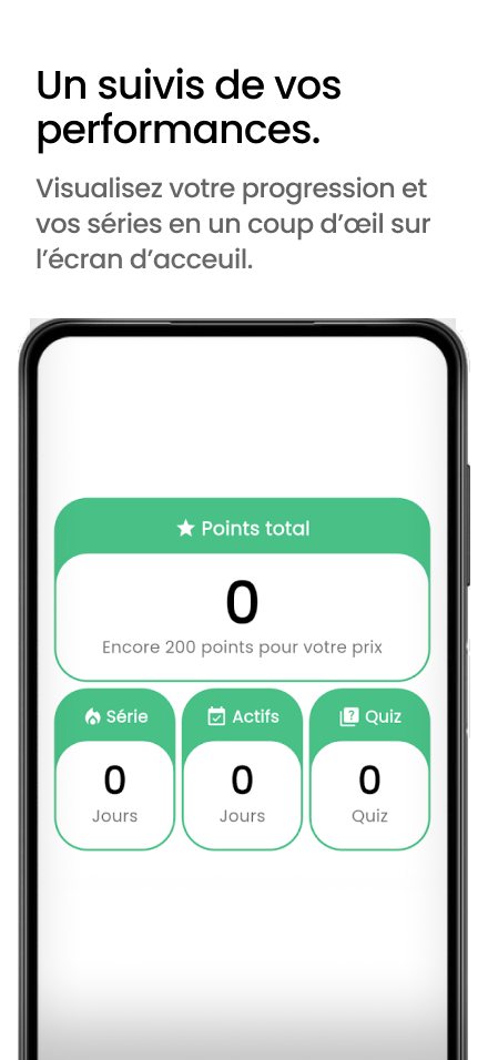 Suivi des performances et points